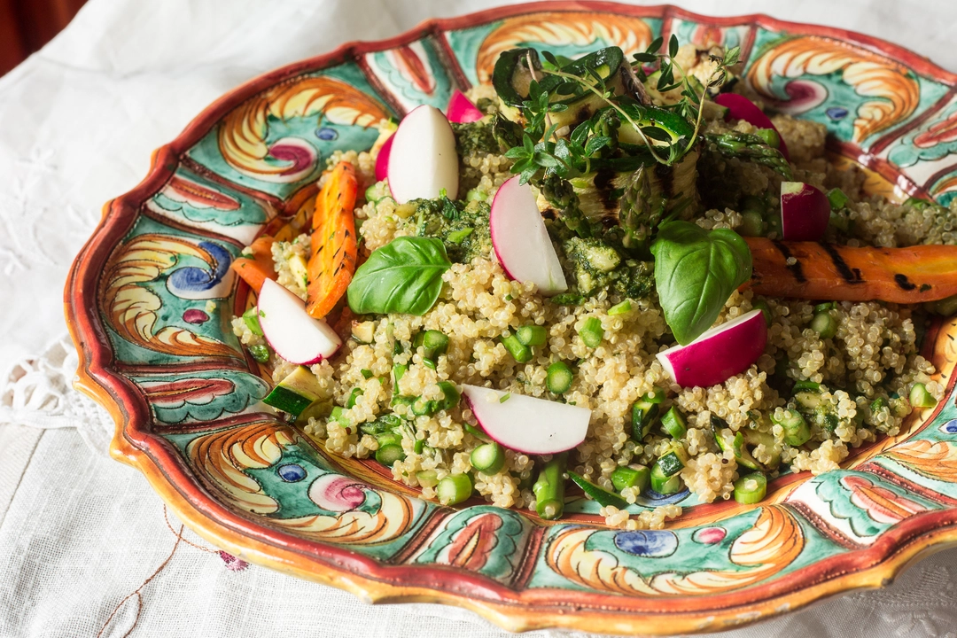 Recipe: Raw asparagus and quinoa salad with a special pesto - 1