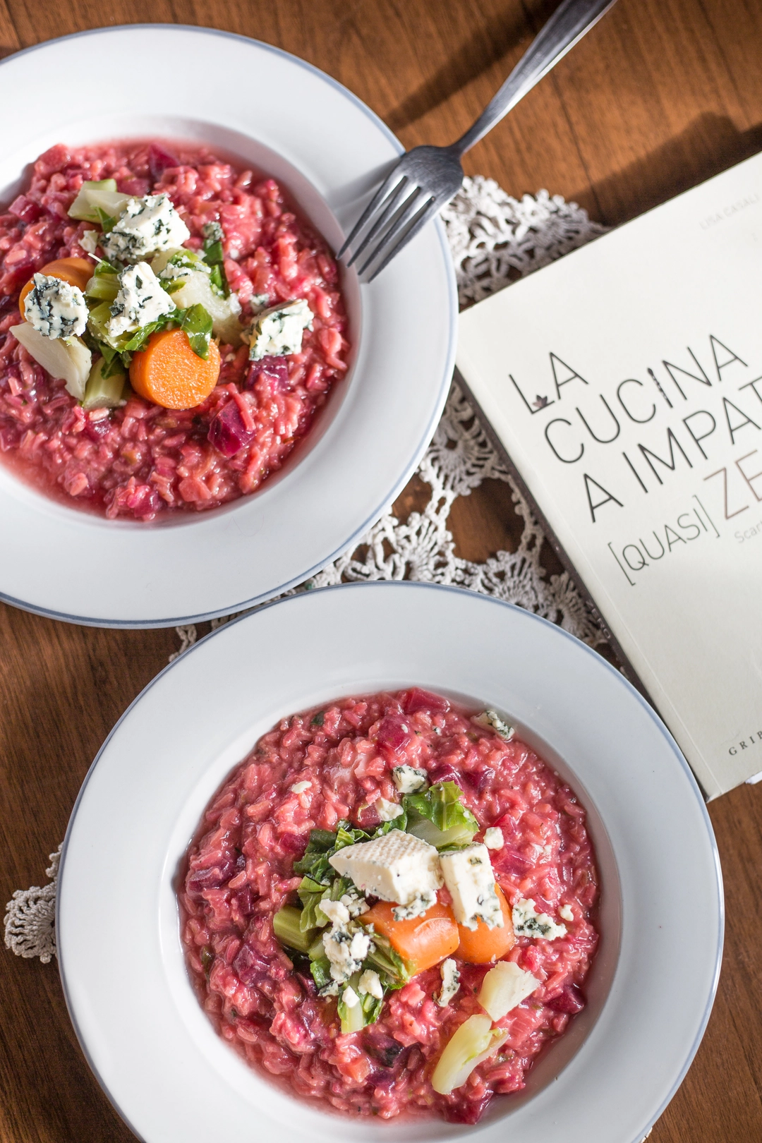 Recipe: Beetroot and goat blu cheese risotto